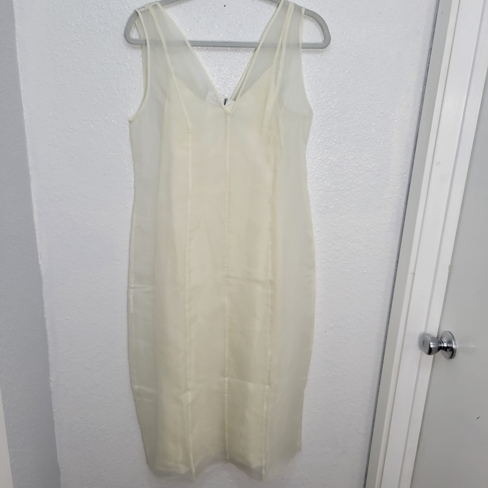 J Crew Collection layered organza shift dress CN863 NWT Size 6 Ivory - Picture 3 of 8
